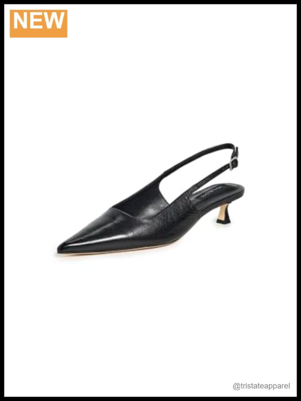 Tony Bianco Crush Leather Slingback Kitten Heel Sandals